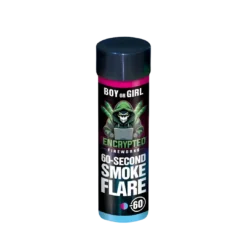 Gender Reveal Light Blue Smoke Flare 60 Seconds By Encrypted Fireworks