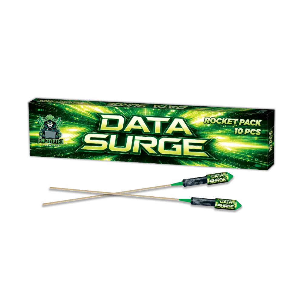 Data Surge Rockets By Encrypted Fireworks