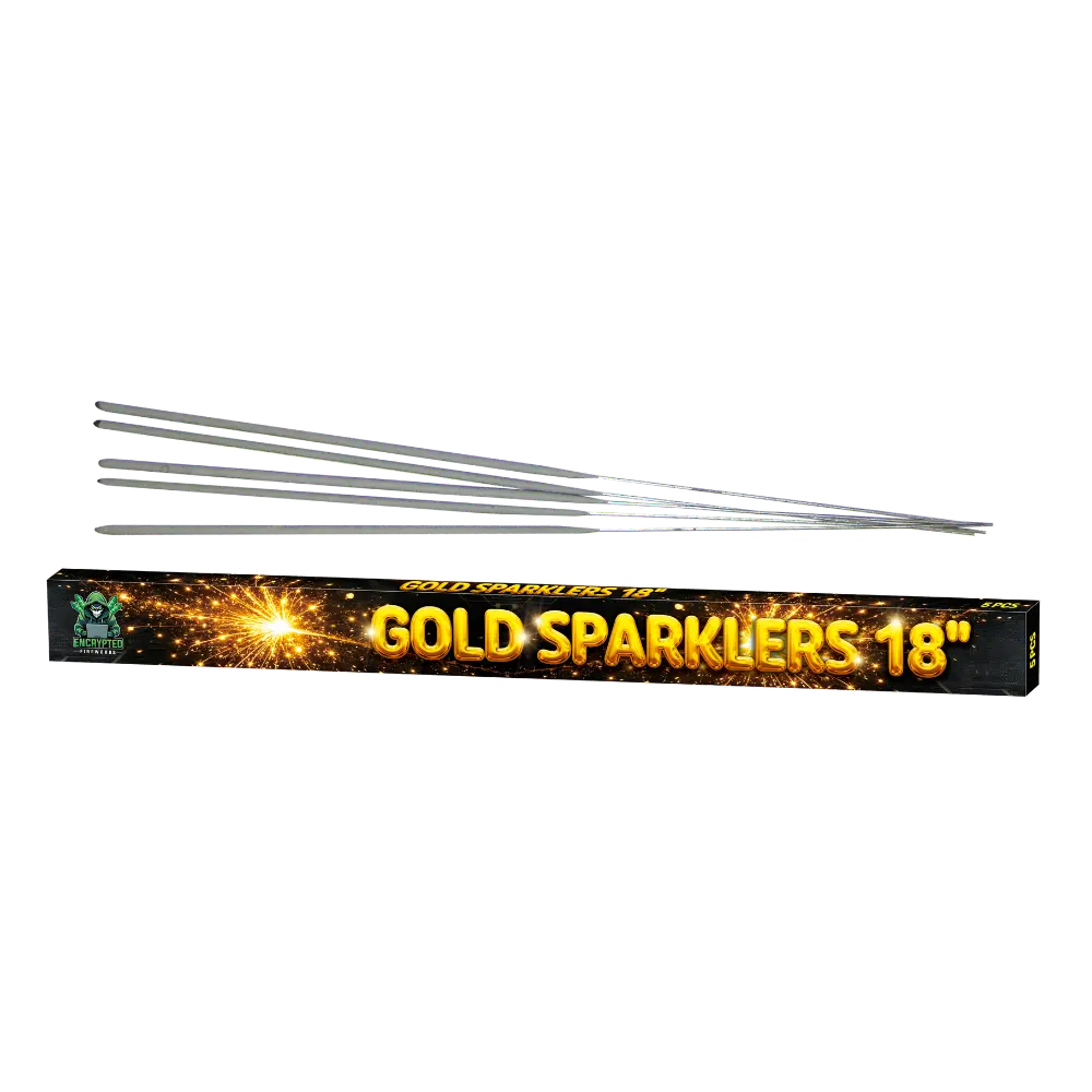 Gold Sparklers 18 Inch By Encrypted Fireworks