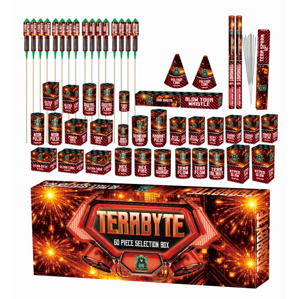 Terabyte By Encrypted Fireworks 60 Piece Selection Box